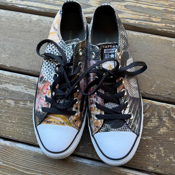EUC Converse DIGITAL FLORAL OX Canvas All Star Lace Up Sneakers Women's 9/EU 40 - Picture 13 of 14